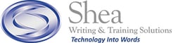 Shea Writing and Training Solutions logo testimonial 100tall 2023