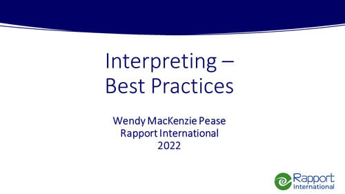 Interpreting best practices
