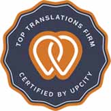 UPCITY Top Translation Firm badge