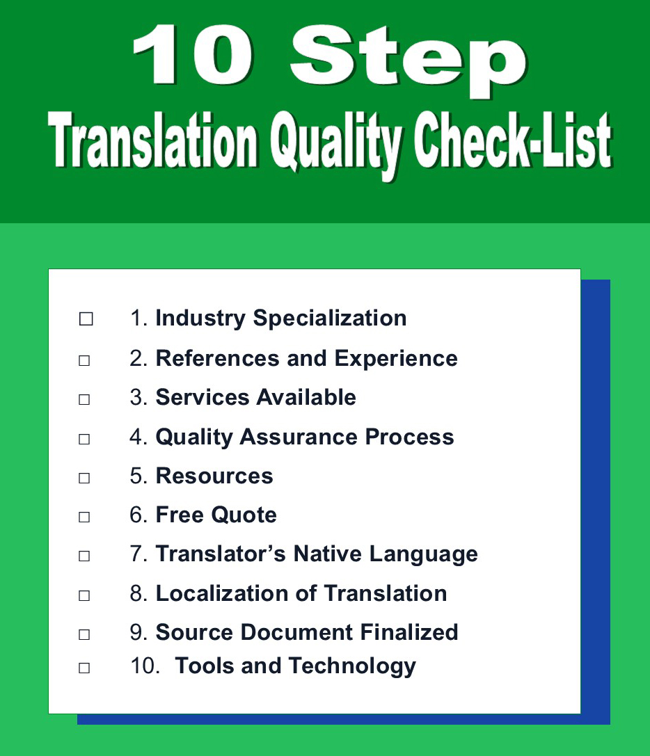 Quality Cross Check is our internally devised translation Quality Check tool